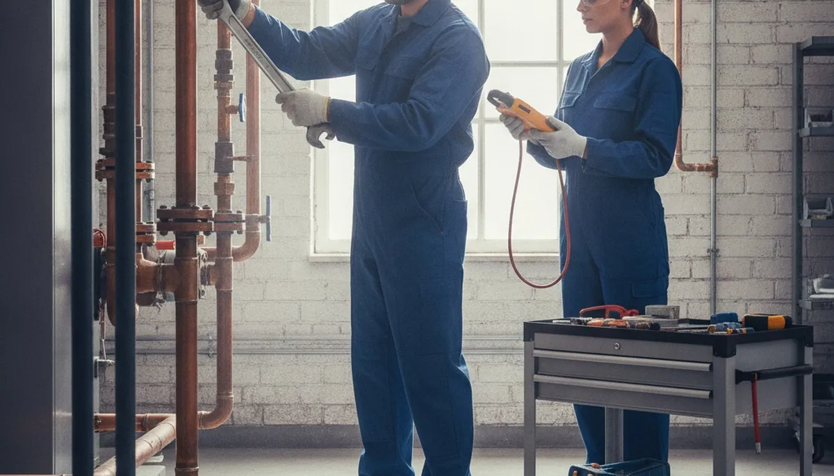 Jacksonville, FL plumber repairing a residential pipe for a home plumbing service call
